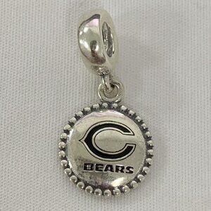 Pandora MLB Football Chicago Bears Sports Charm Pendant, S925 Silver Jewelry